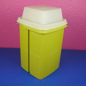 VTG Pickle Keeper 1330-1, 1331-1, 1332-B Green Lift & Canister White Top CHIPPED